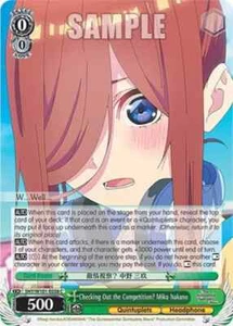Checking Out the Competition? Miku Nakano (5HY/W101-E038 C) Quint Weiss Schwarz - Picture 1 of 1