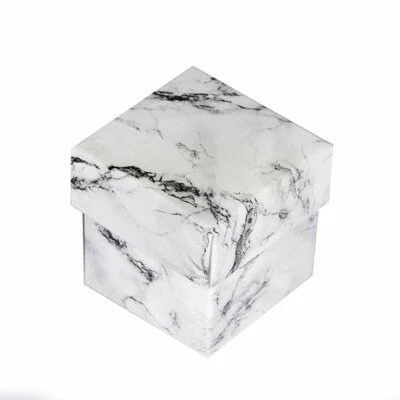 100 2"x2"x2" Black and White Marble Wedding Favor Boxes Party Supplies WHOLESALE - Image 1 of 4