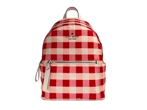 Kate Spade Medium Check Nylon Shoulder Backpack - Picture 1 of 5