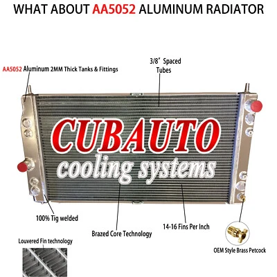 Radiador de aluminio de 3 filas para Dodge Intrepid Chrysler Concorde 300M CU2184 1998-04 Foto 1 de 4