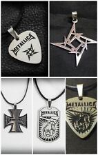 Metallica stenless steel necklace pendant ,variations, rock metal black 