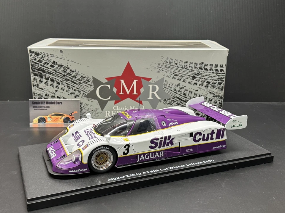 Jaguar XJR-12  V12 Silk Cut Winner 24h LeMans 1990 Diecast 1:18 Scale CMR - Image 1 of 4