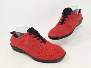 Arcopedico Womens LS Shoes Sneakers Size 7-7.5 US 38 EU Red Casual Lace Up - Picture 1 of 9