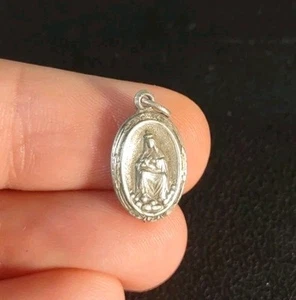 Dije religioso vintage de plata de ley 925 de San Agustín de 1,8 G HVH - Imagen 1 de 7