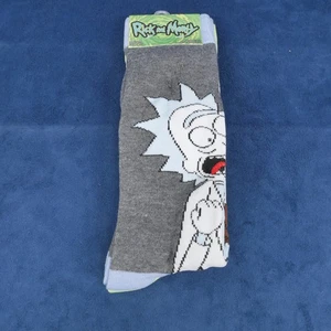 Rick and Morty Adult Swim Novelty Casual Crew Socks 2 Pack Size 6-12 - Picture 1 of 4