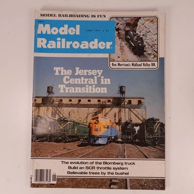 Model Railroader Magazine June 1977 Vol 44 No 6 Jersey Central Transition - Image 1 of 4