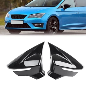 Upgrade Your Car's Exterior with Glossy Black Mirror Cover Replacements - Picture 1 of 12