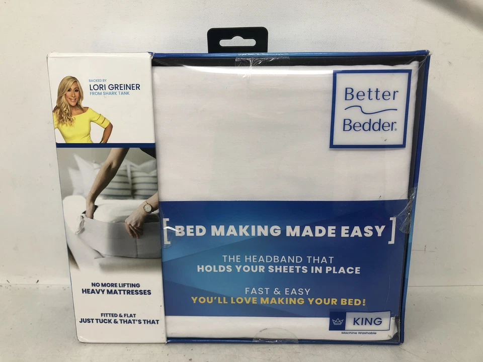 Better Bedder Bed Fitted Sheet - White, King