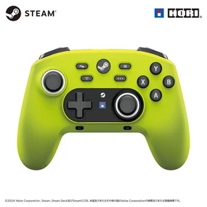 Wireless Hori Pad For Steam Controller Bluetooth (Neon Yellow) HPC-067 NEW - Picture 1 of 7