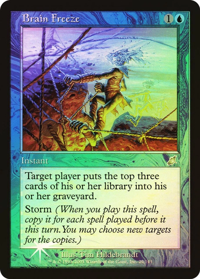 Magic MTG Scourge FOIL Brain Freeze NEAR MINT NM - Image 1 of 1