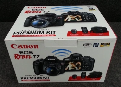 Cámara réflex digital Canon EOS Rebel T7 con lente de 18-55 mm Foto 1 de 3