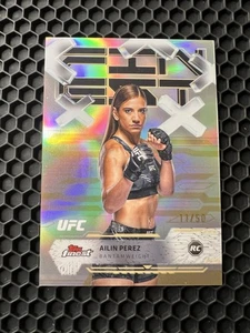 2025 Topps Finest UFC - #7 Ailin Perez Gold Rookie Refractor /50 (RC,SP) - Bild 1 von 2