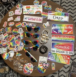 Gay Lesbian LGBTQ Pride Lot, Please Read Description For Everything Included - Picture 1 of 8