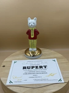 WADE CAMTRAX"S RUPERT THE BEAR (BASE DORADA) 1996 L/E Colorway especial raro - Imagen 1 de 5