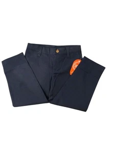 NWT Wonder Nation School Uniform Flat Front Pants Boys Size 4 Navy Twill - Picture 1 of 3