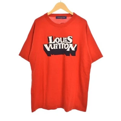 Suéter tejido Louis Vuitton 23SS manga corta diseño de logotipo M rojo RM2319 JL4 usado 2 Foto 1 de 4