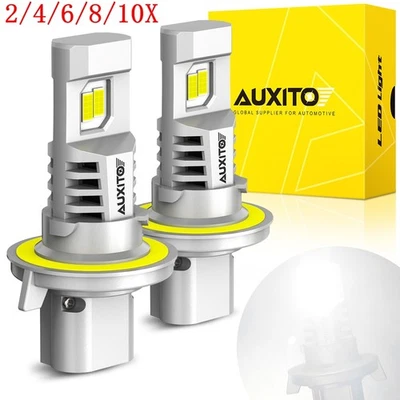 H13 LED HEADLIGHT BULB HIGH OR LOW BEAM 6500K SUPER WHITE 40000LM LIGHTS 2/4X - Image 1 of 4
