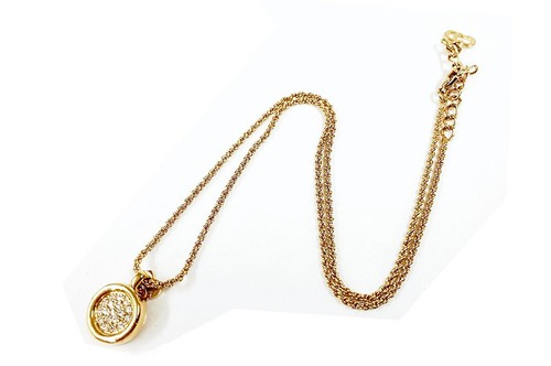 Y0715 Dior Collana Cerchio Strass Oro Usatoare