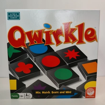 Mindware Qwirkle Family Board Game Wooden Tile Colours Shapes - Image 1 of 4