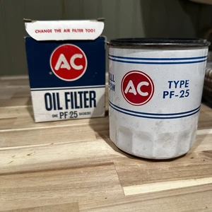 NOS GM Corvette Camaro Chevelle Yenko EMBOSSED AC PF25 Oil Filter 69 6438261 - Picture 1 of 4