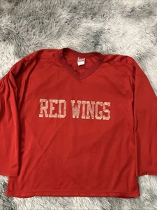 Vintage Empire Sporting Goods Red Wings Jersey Size 38/40 Medium - Picture 1 of 9
