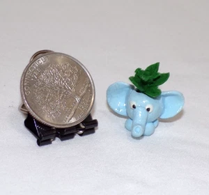 ÚNICA Miniatura Casa de Muñecas Albahaca Elefante Planta Maceta Esculpida JS 1:12 - Imagen 1 de 6