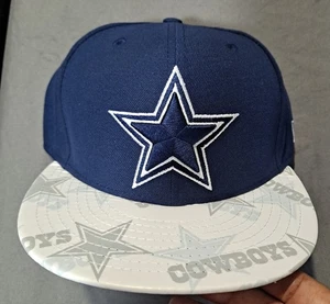 NUEVO CON ETIQUETAS New Era 59Fifty Dallas Cowboys CLEARVISE Azul Blanco Ajustado 7 Gorra Clásica - Imagen 1 de 6