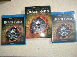 Black Sails Complete Series Seasons 1-4 Blu-ray Action Adventure Pirates - Imagen 1 de 2