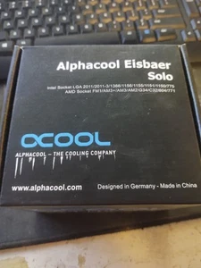 Bloc d'eau et pompe CPU Alphacool Eisbaer (Solo), noir - Photo 1/3