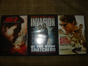 three DVD Mission impossible Rogue Nation & Mission impossible first one & invas - Bild 1 von 3