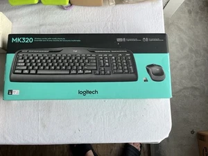 Logitech MK320 Wireless Desktop Keyboard and Mouse Combo 920-002836 - Black. NEW - Afbeelding 1 van 9