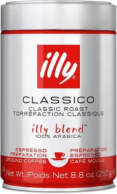 Illy Classico Espresso Medium Roast Ground Coffee, 250 G - Authentic Italian Ble - image 1 of 4