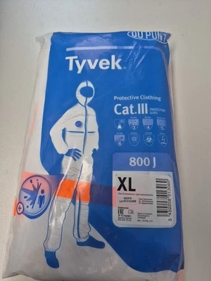 DUPONT XL Einweganzug Tyvek 800 J cat III