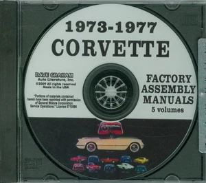 73 74 75 76 77 CORVETTE ASSEMBLY MANUAL ON CD - Picture 1 of 1