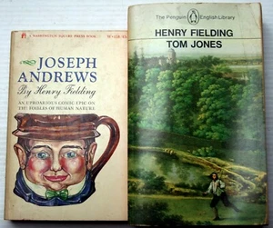 Lot 2 Henry Fielding Brit Lit Komödie Klassiker Joseph Andrews ~ Tom Jones Vintage MMPB - Bild 1 von 6