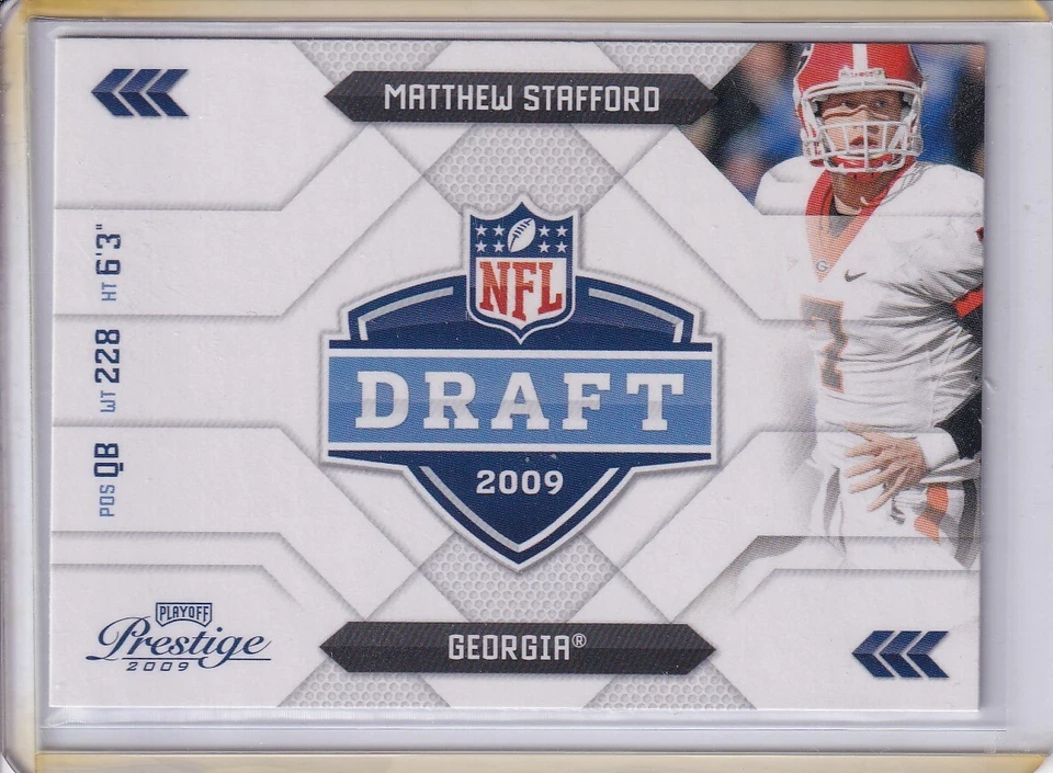 2009 Playoff Prestige MATTHEW STAFFORD NFL Draft #18 - Image 1 of 1
