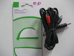 Cinch/Klinke Verbindung  2,5 m, Stereo Adapter - Bild 1 von 1