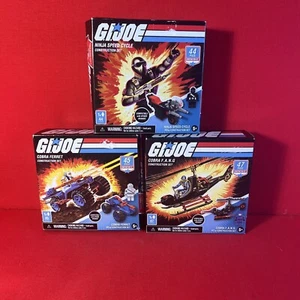 G.I. Joe Snake Eyes, Cobra Commander & Storm Shadow Construction Block Set. - Picture 1 of 8