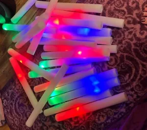 Glow Sticks LED Foam Sticks 3 Modes Colorful Flashing party events - Picture 1 of 5