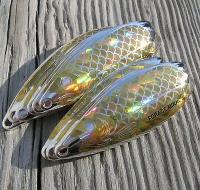 Northland Tackle Forage Minnow Casting Spoons 2 1/2" Silver A4 - Image 1 of 3