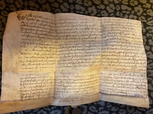 Antique Early  1600s Vellum Civil War New Model Army Document Thomas Myddleton - Picture 1 of 6