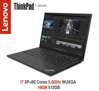 ThinkPad T14 i7 1355U 5.0GHz WUXGA 16GB 512GB 5Y Premier+ADP+Extras Warranty - Image 1 of 4