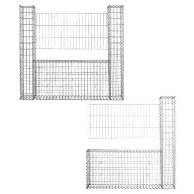 Gabionen Mauer Gartenzaun 150 cm Höhe Gabione Steinkorb Rankgitter Draht Gitter - Bild 1 von 4