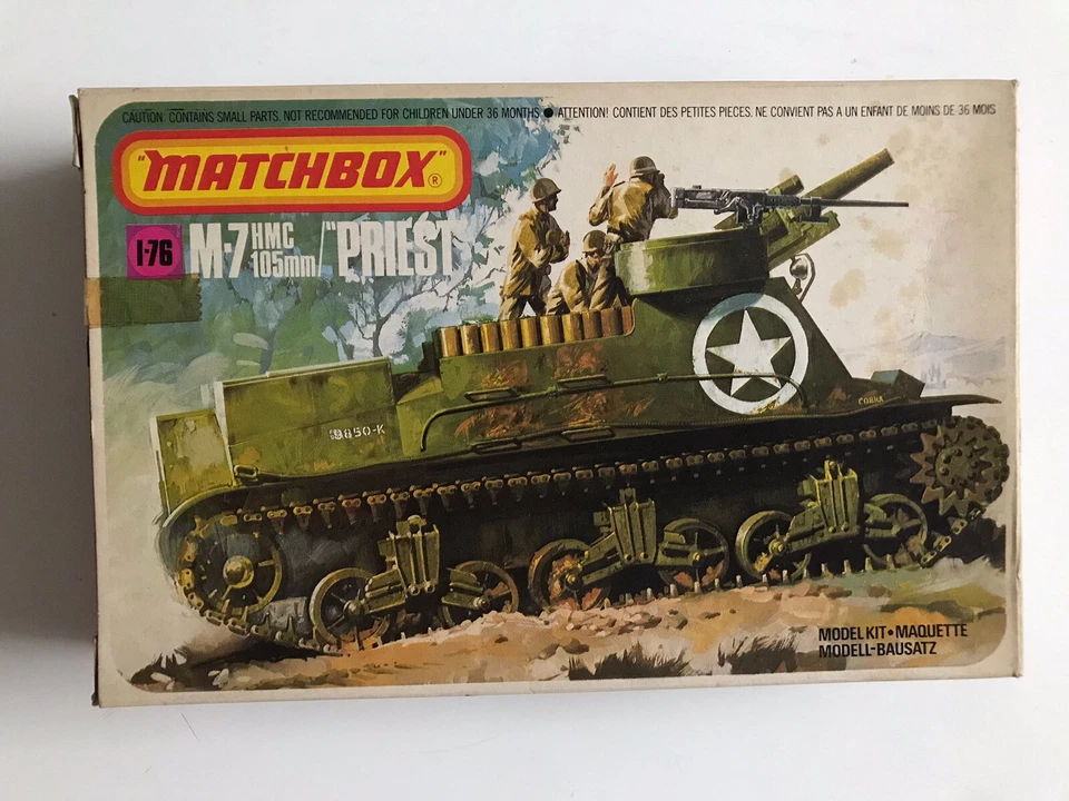 PRIEST M-7 HMC 105 mm. - Matchbox - Scala 1/76 - Immagine 1 di 3