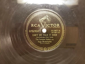 Record78RPThe Fontaine Sisters-Can't We Talk It Over-I Had a Talk With The Wind  - Bild 1 von 4