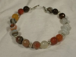 7in  Agate Bead Bracelet - Picture 1 of 1