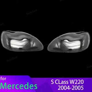 Housing Front Headlights Shell Glass Cover For Mercedes-Benz W220 S Class 04-05 - Picture 1 of 16
