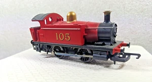Hornby 00 Dampflok "105"  rot, OVP, Zurüstteile / Figuren, läuft schnell - Bild 1 von 8