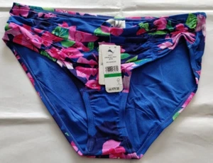 Tommy Bahama Beaming Blue Bougainvillea Hi Waist Bottom Size L/G - Picture 1 of 2