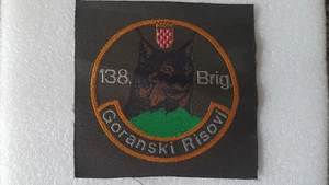 Original Patch Kroatische Armee 138. Brigade - Goran Luchs - Bild 1 von 1